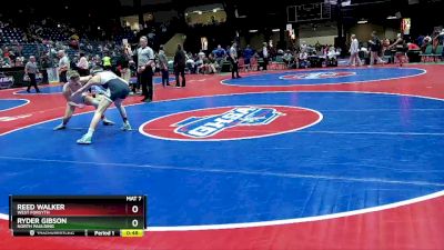 7A-120 lbs Cons. Round 2 - Ryder Gibson, North Paulding vs Reed Walker, West Forsyth