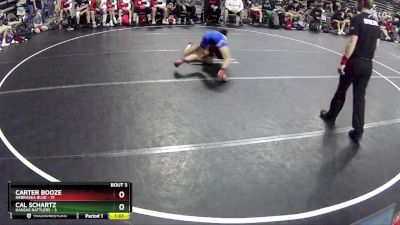 102 lbs Quarterfinals (8 Team) - Carter Booze, Nebraska Blue vs Cal Schartz, Kansas Rattlers