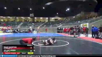 120 lbs Round 2 (4 Team) - Isaac Hampton, 6A Newberg vs Dylan Larsen, 6A Bend