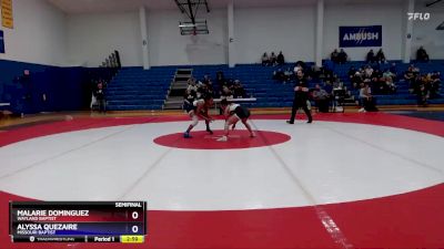 101 lbs Semifinal - Alyssa Quezaire, Missouri Baptist vs Malarie Dominguez, Wayland Baptist