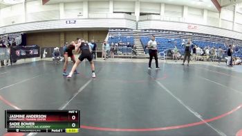 102-112 lbs Cons. Semi - Jasmine Anderson, McDominate Training Center vs Sadie Bower, Contenders Wrestling Academy