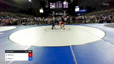 145 lbs Cons 16 #1 - Corbin Ramos, Wisconsin vs Daishun Powe, Alabama