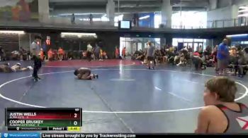 60 lbs Round 5 (10 Team) - Cooper Eruskey, Alabama Elite Gold vs Justin Wells, Alpha Elite