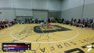 164 lbs Placement Matches (16 Team) - Erika Brokovich, Iowa vs Kate Simmons, Ohio Red