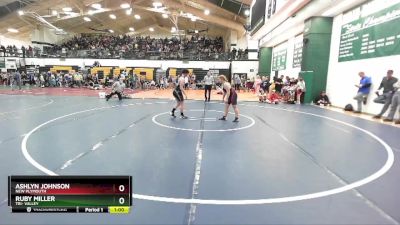 132 lbs Cons. Round 2 - Ruby Miller, Tri- Valley vs Ashlyn Johnson, New Plymouth