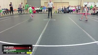 48 lbs Round 2 (8 Team) - Emery Sanders, Contenders WA vs Millie Kerth, Elevate Wrestling