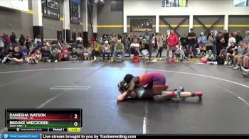 130 lbs Round 5 (6 Team) - Daniesha Watson, FEWTeamIowa vs Brooke Wieczorek, SOTM Pink