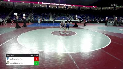 138 lbs Consi Of 32 #1 - Cody Barnett, Hall vs Adam Addeche, Foxborough