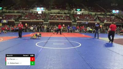 70 lbs Semifinal - Coy Robertson, High Plains Thunder vs Hunter Pierce, Glasgow Wrestling Club