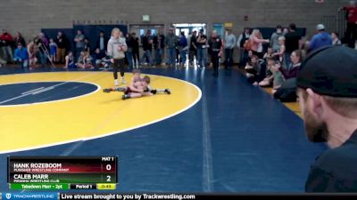 63 lbs Quarterfinal - Hank Rozeboom, Punisher Wrestling Company vs Caleb Marr, Piranha Wrestling Club