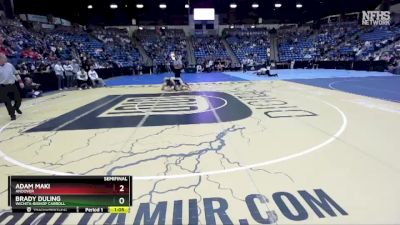 5A - 138 lbs Semifinal - Adam Maki, Andover vs Brady Duling, Wichita-Bishop Carroll