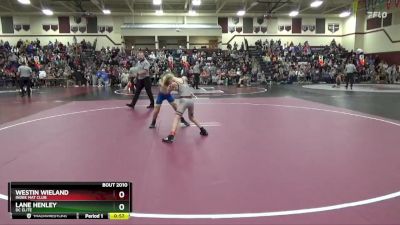 J-6 lbs Quarterfinal - Westin Wieland, Indee Mat Club vs Lane Henley, DC Elite