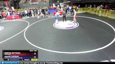 138 lbs Champ. Round 2 - Griffin Hettinga, California vs Mason Savidan, Sunkist Kids/Monster Garage