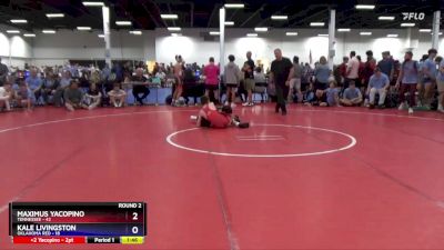 102 lbs Round 2 (8 Team) - Maximus Yacopino, Tennessee vs Kale Livingston, Oklahoma Red