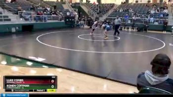 132 lbs Semis & 3rd Wb (16 Team) - Kohen Coffman, Cypress Ranch vs Luke Combs, Rockwall Heath