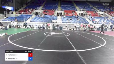 100 lbs Cons 16 #2 - Hunter Mullarkey, New Jersey vs Mason Brayfield, Missouri