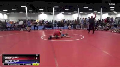 119 lbs Round 2 (8 Team) - Dylan Villers, Tennessee vs Cooper Miller, Oklahoma Red