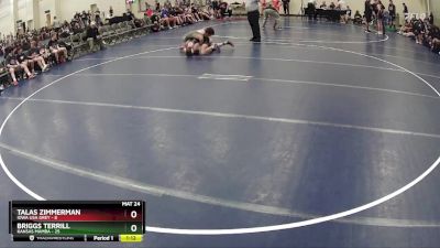 125 lbs Round 2 (6 Team) - Briggs Terrill, Kansas Mamba vs Talas Zimmerman, Iowa USA Grey