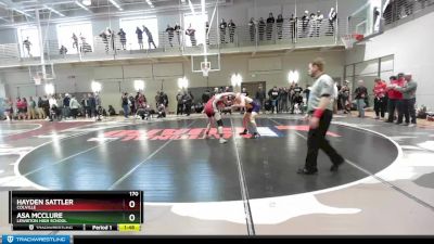 170 lbs Cons. Round 2 - Hayden Sattler, Colville vs Asa McClure, Lewiston High School