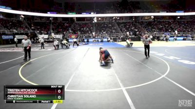 II-285 lbs Quarterfinal - Tristen Hitchcock, Warrensburg/Lake George vs Christian Solano, Eagle Academy