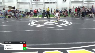 120-C lbs Consi Of 4 - Luke Cline, MO vs Nico Maisel, WV