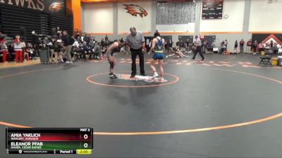 115 lbs Champ. Round 1 - Eleanor Pfab, Xavier, Cedar Rapids vs Amia Yaklich, Wahlert, Dubuque