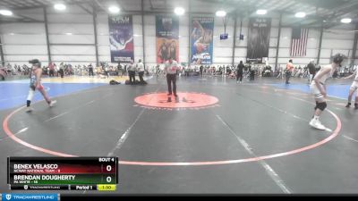 72 lbs Rd# 4- 2:00pm Friday Final Pool - Benex Velasco, NCWAY National Team vs Brendan Dougherty, PA White