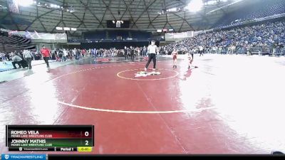 71 lbs Cons. Round 2 - Romeo Vela, Moses Lake Wrestling Club vs Johnny Mathis, Moses Lake Wrestling Club