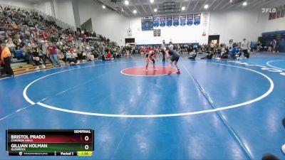 120 lbs Semifinal - Gillian Holman, Glenrock vs Bristol Prado, Chadron Girls