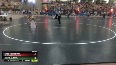 90 lbs Champ. Round 1 - Adler Flavin, Rabbit Wrestling Club vs Gabe Nettleton, Arlington Wrestling Club