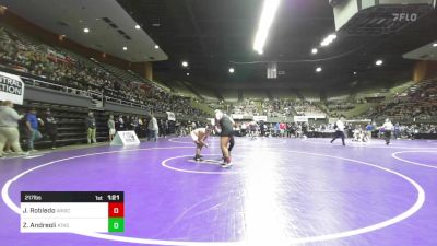 217 lbs Round Of 32 - Jacob Robledo, Wasco vs Zach Andreoli, Atascadero