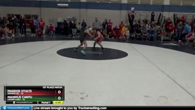 84 lbs Placement (4 Team) - Maximus Cantu, Crown Point vs Maddox Stults, Dragon WC