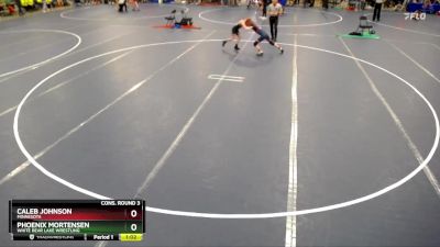 84 lbs Cons. Round 3 - Phoenix Mortensen, White Bear Lake Wrestling vs Caleb Johnson, Minnesota