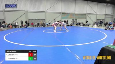 150 lbs Quarterfinal - Katherine Stewart, POWA vs Laila Hustoles, Untouchables Girls Pink