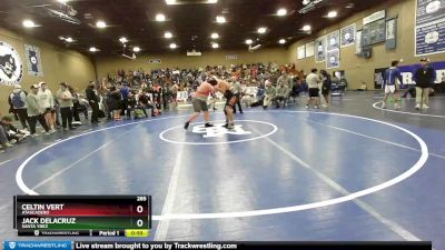 285 lbs Cons. Round 2 - Celtin Vert, Atascadero vs Jack DeLaCruz, Santa Ynez