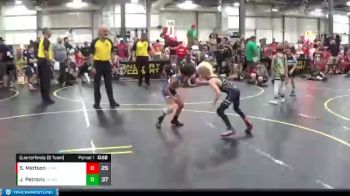 49 lbs Quarterfinals (8 Team) - John Petrovic, No Escape Wrestling Academy vs Spencer Mattson, Pomona Elite