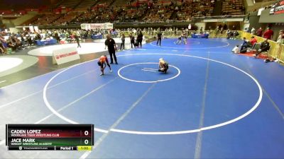 87 lbs Cons. Round 2 - Jace Mark, Wright Wrestling Academy vs Caden Lopez, Woodlake Tiger Wrestling Club