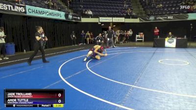 136 lbs Champ. Round 2 - Amor Tuttle, Wisconsin Stevens Point vs Jade Trolland, Simon Fraser University