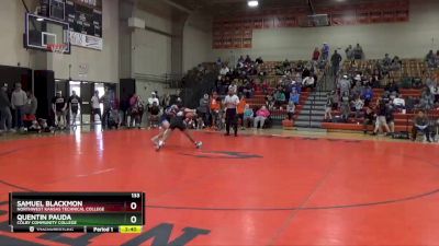 133 lbs Cons. Round 2 - Quentin Pauda, Colby Community College vs Samuel Blackmon, Northwest Kansas Technical College