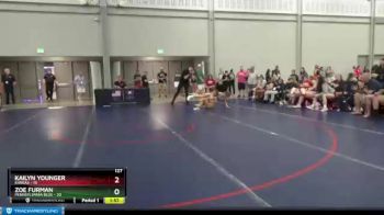127 lbs Semis & 1st Wrestleback (8 Team) - Kailyn Younger, Kansas vs Zoe Furman, Pennsylvania Blue