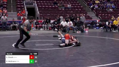 133 lbs Round Of 16 - Sam Staab, Cathedral Preparatory Sch vs Brennan McGrann, Spring Ford