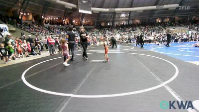 43 lbs Quarterfinal - Shelby Ridge, Sperry Wrestling Club vs Blakelee Lewis, Weatherford Youth Wrestling