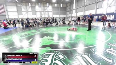 57 lbs Quarterfinal - Alexandria Brock, WA vs Kensington Payne, WA