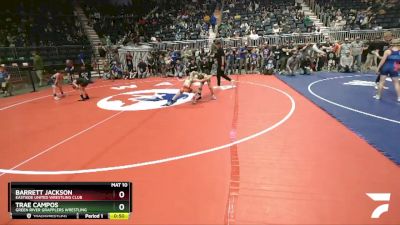 53 lbs Quarterfinal - Barrett Jackson, Eastside United Wrestling Club vs Trae Campos, Green River Grapplers Wrestling