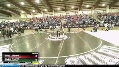 45-49 lbs Round 2 - Davina Chavez, Gold Rush Wrestling vs Isabelle Harvey, St. Maries Wrestling Club