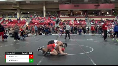 120 lbs Quarterfinal - Vincent Rosas, Maize Wrestling Club vs Cooper Kirkham, Victory Wrestling