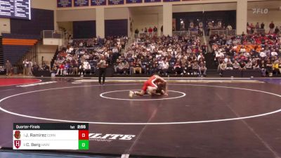 165 lbs Quarterfinal - Julian Ramirez, Cornell vs Cael Berg, Harvard