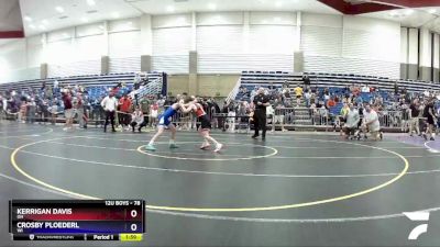 78 lbs Champ. Round 1 - Kerrigan Davis, OH vs Crosby Ploederl, WI