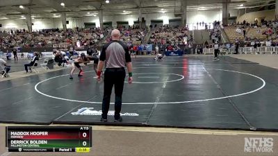 A 113 lbs Cons. Round 3 - Derrick Bolden, Millington Central vs Maddox Hooper, Fairview