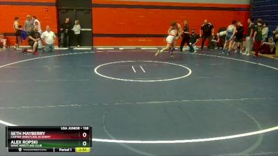 138 lbs Semifinal - Alex Ropski, Wave Wrestling Club vs Seth Mayberry, Carter Wrestling Academy